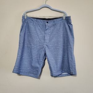 Free planet size 36 swim trunks mens blue heathered print summer swimwear